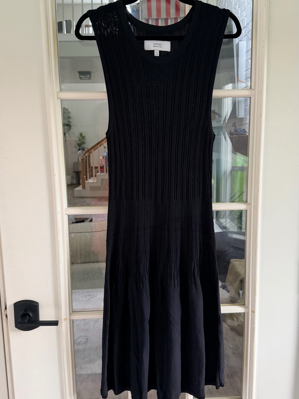TEXTILE by Elizabeth and James Ribbed Knit Fit & Flare Dress | XL